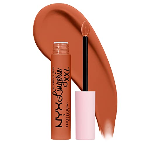 NYX PROFESSIONAL MAKEUP Lip Lingerie XXL Matte Liquid Lipstick - Gettin Caliente (Bright Red Orange)
