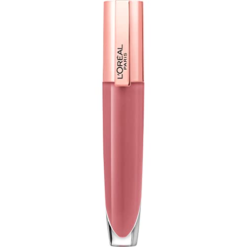 L'Oreal Paris Glow Paradise Hydrating Tinted Lip Balm-in-Gloss with Pomegranate Extract & Hyaluronic Acid, Ultra-Gentle, Non-Sticky Formula, Feathery Fleur, 0.23 Fl Oz