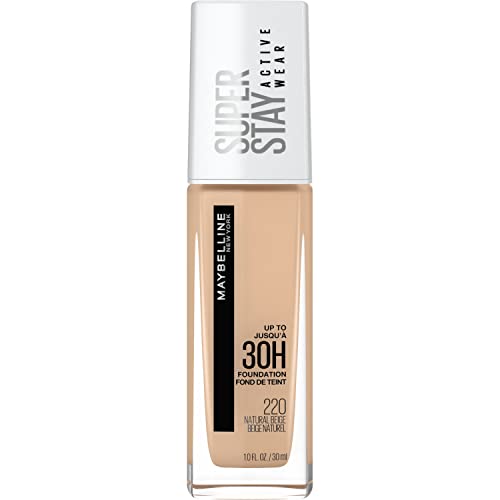 Maybelline Super Stay Full Coverage Foundation – Natural Beige | 30HR Matte, Sweat & Water-Resistant Makeup