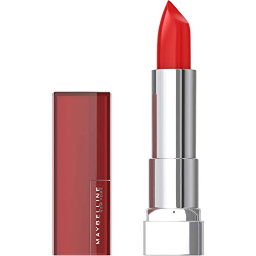 Maybelline Color Sensational Lipstick – 645 Red Revival | Creamy Hydrating Red Lip Color