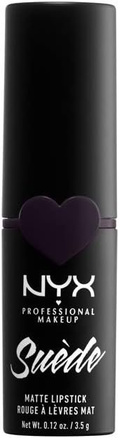 NYX Suede Matte Lipstick – Doom (Rich Charcoal Gray - Purple)