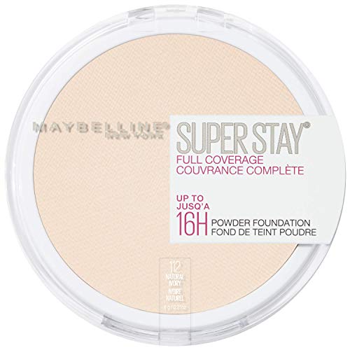 Maybelline Super Stay Powder Foundation – Natural Ivory, 16H Matte Coverage