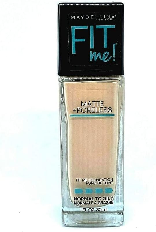 Maybelline Fit Me Matte + Poreless Foundation – Porcelain, 1 fl oz (Packaging May Vary)