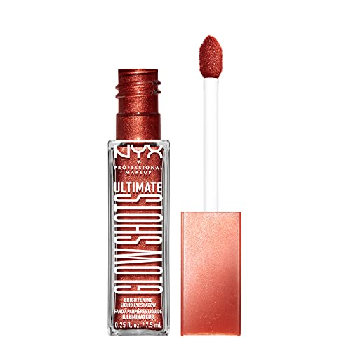 NYX PROFESSIONAL MAKEUP Ultimate Glow Shots, Liquid Eyeshadow – Clementine Fine