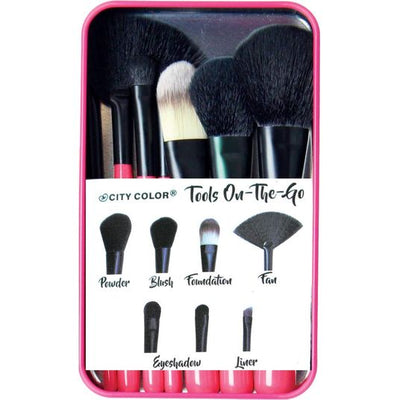 City Color - Tools On-The-Go7 pcs Travel Brush Kit