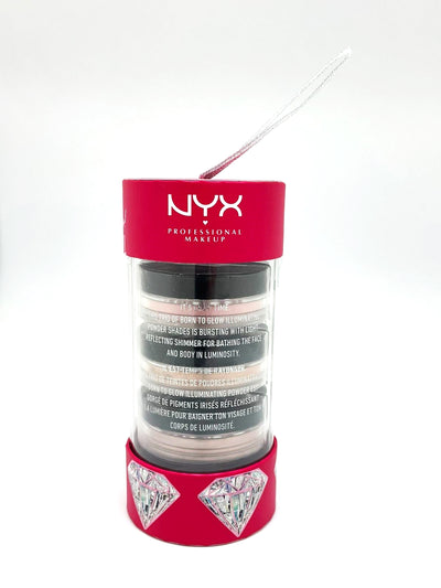 NYX Makeup Diamonds Ice Highlighting Set 3 Pods Blush Bronzer Shimmer, 0.07oz ea